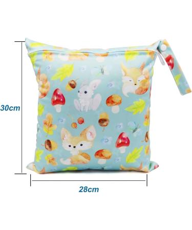 FenFang Baby Wet Bag Small Cloth Nappy Wet Bags 3 PCS - Waterproof Organiser Pouches for Daycare, Travel, Swimming & Beach - Blue - Buy Online on GoSupps.com