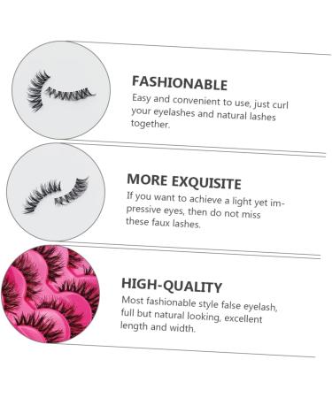Beavorty 15 Pairs make up supplies transparent stalk handmade hair Fake eyelashes eyelashes simple a539 eyelash extend fluffy slender dense fluffy fake eyelashes bulk Makeup Eyelash - Buy Online on GoSupps.com