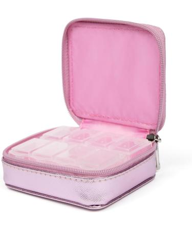MIAMICA My Pills Zippered Pill Case - 8-Day Medicine Organizer Disco Pink Compact Design for Vitamins & Pills Storage - Buy Online on GoSupps.com