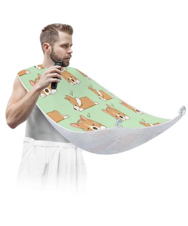 Beard Bib Apron Beard Bib Hair Catcher for Men Shaving and Trimming Non-Stick Waterproof Beard Cape Grooming Cloth Animal Dogs Painting