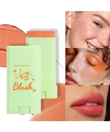 PICKX Colorful Moisturizing Stick Colorful Makeup Pink Stick Lasting Natural Makeup Eye Shadow Lip Cheek Waterproof for All Skin (orange One Size) Orange One Size - Buy Online on GoSupps.com