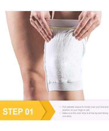 2 Pcs Urine Bag Fixing Sleeve Urine Catheter Bag Holder Catheter Bag Cover Fiber Blends with Outer Stitching Washable and Reusable Weiß Large - Buy Online on GoSupps.com
