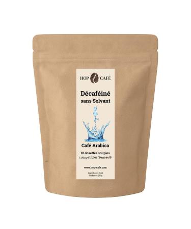 HOP CAFE HOP CAF 18 Soft Pods Decaffeinated Solvent Free Colombia 100% Arabica Coffee