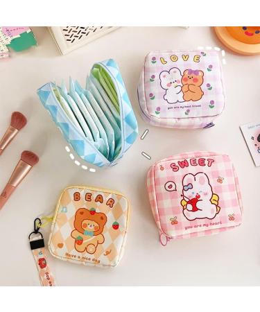 3-Pack Women's Period Binding Bags - Portable Tampon Holder & Hygiene Case for Teen Girls & Women - Stylish Pink Handbag & Wallet - Buy Online on GoSupps.com