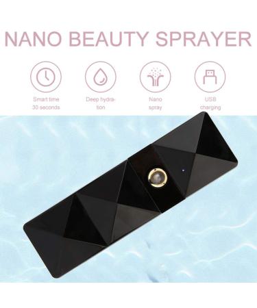 Nano Facial Mister Sprayer USB Rechargeable - Portable Handy Mist Spray for Face Hydration and Atomization - Mini Beauty Device in Black - Buy Online on GoSupps.com