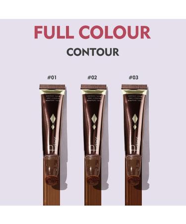 Liquid Contours Cream Contours Stick Smooth Face Concealer Contouring Stick Makeup with Cushion Applicator Blendable Waterproof Beauty Contouring Wand - Buy Online on GoSupps.com