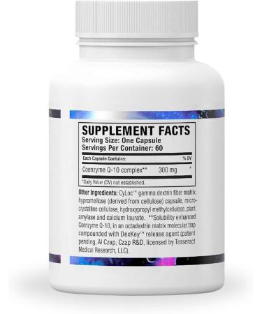 CoQ10 Pro Coenzyme Q10 for Heart Health Muscle Health and Cellular Energy Production Antioxidant Supplement for Optimal Cardiovascular Health Support Hypoallergenic CoQ10 300mg 60 Capsules - Buy Online on GoSupps.com