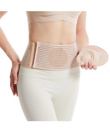 Umbilical Hernia Belt | Abdominal Hernia Belt for Men & Women | Belly Button Umbilical Hernia Binder w/ 2 Hernia Compression Pads | Ventral Epigastric & Post Surgery Support Belts Small/Medium (Pack of 1)