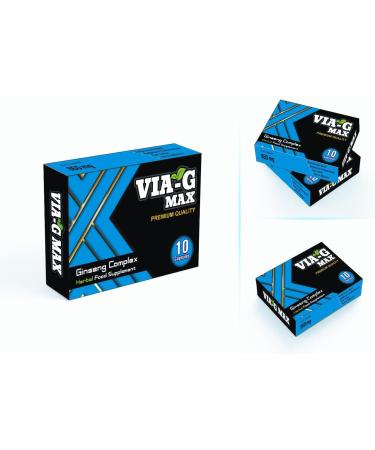 VIA-G MAX Stronger and Longer for Men - Ginseng Stamina Booster - 10 Capsules - Buy Online on GoSupps.com