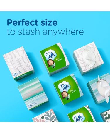 Puffs Plus Lotion Facial Tissue - 48 Tissues, 1 Cube Box | Soothing Moisturizing Relief - Buy Online on GoSupps.com