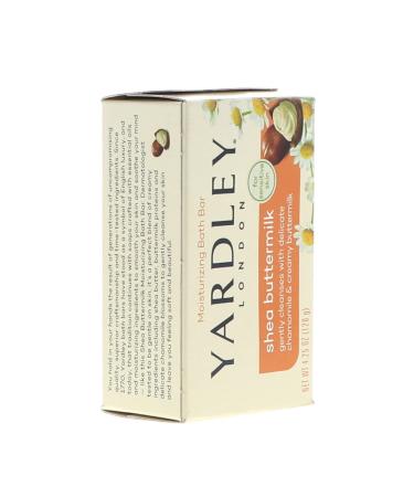 Yardley London Shea Buttermilk Bar Soap 4.25 oz (Pack of 12) for Sensitive Skin - Buy Online on GoSupps.com