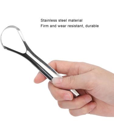 Stainless Steel Tongue Scraper Set - 2 Portable Reusable Tongue Cleaners for Fresh Breath | Ideal for Adults - Buy Online on GoSupps.com