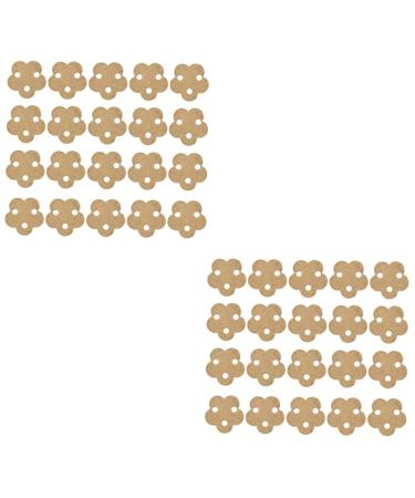 TOVINANNA 40 STK MOXA cake Heat therapy cake moxa-blocks Pflaum Traditional Chinese Medicine Moxibustion-Care Tool Frauenschl ger Moxa-Stick Moxibustion-Matte Flower shape