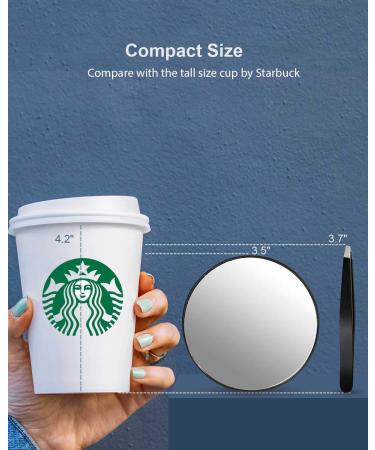 OMIRO 20X Magnifying Mirror and Eyebrow Tweezers Kit with Suction Cups - Travel Set - Buy Online on GoSupps.com