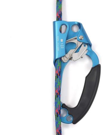 EPIC PEAK Right Hand Ascender | Strong Climbing Equipment with Ergonomic Rubber Handle | For 8-12mm Rope | Sport Climber, Arborist, Mountaineering Safety Tool - Buy Online on GoSupps.com