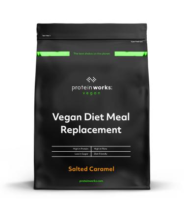 Protein Works - Vegan Diet Meal Replacement Shake | Nutritionally Complete 250 Calorie Meal | Vegan Meal Shake | Plant Based Meal | 7 Servings | Salted Caramel Bandit | 500g Salted Caramel Bandit 500g (7 meals)