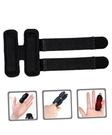 FOMIYES Adjustable Finger Strap & Joint Brace - Portable Finger Splint for Joint Support (16.5x7x0.4cm) - Black - International Shipping Available - Buy Online on GoSupps.com