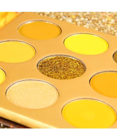 Docolor Gemstone Eyeshadow Palette - 9 Colors, Highly Pigmented Mattes & Shimmers, Long Lasting & Waterproof Makeup - Yellow - Buy Online on GoSupps.com