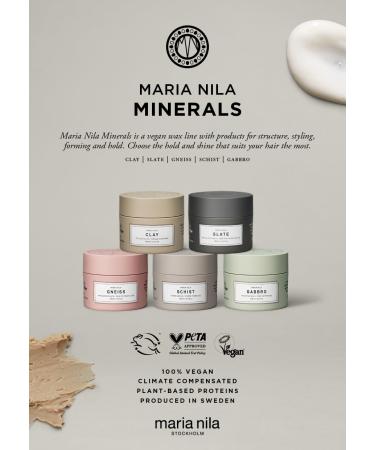 Maria Nila Hair Wax Slate - Strong Hold 5/5 for Short Hairstyles | 100% Vegan Sulfate & Paraben Free | 3.4 Fl Oz - Buy Online on GoSupps.com