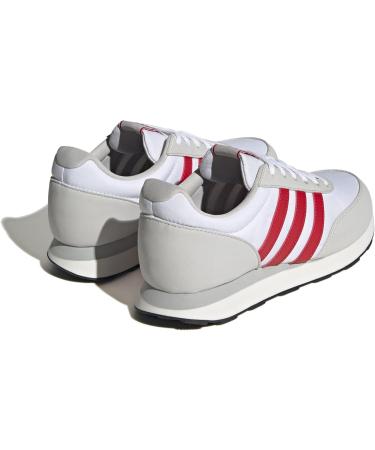 Buy adidas Men's Run 60s 3.0 Shoes - Low (Non Football) | EU Size 45 1/3 | Ftwr White/Better Scarlet/Grey One - International Shipping Available - Buy Online on GoSupps.com