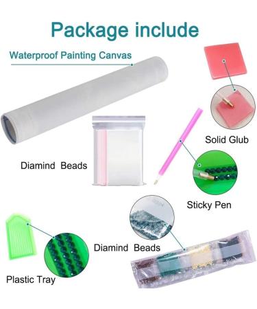 Grenric 5D Diamond Painting Kit - DIY Adult & Child Craft Puzzle Wall Decor Mural (Beast) 12x16 Inch - Buy Online on GoSupps.com