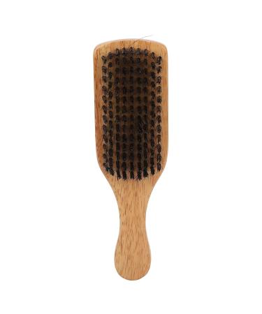 Double-Sided Beard Brush with Wooden Handle | Premium Shaving & Facial Hair Comb for Men - Buy Online on GoSupps.com