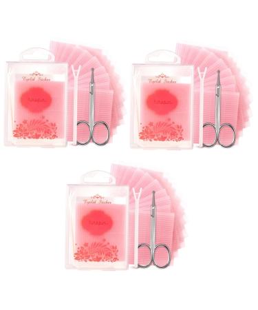 Healifty 3 Sets Double Eyelid Sticker Invisible Tape Double Eyelid Pastes Eyelid Sticker Tape Natural Bands 6.9X5.1cmx3pcs Transparentx3pcs