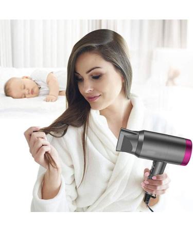 Professional Ceramic Hair Dryer Far- Infrared Negative Ions Hair Blow Dryer 1600W Professional Hair Dryer Faster Drying Ultra Low Radiation Hair Dryer 3 Speed Adjustable for Home and Salon Small Gift - Buy Online on GoSupps.com