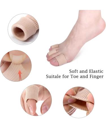 2 Pieces Silicone Toe Cushion Tube - Soft Gel Protection for Corns Calluses & Bunion Relief (15cm - Small Toes) - Buy Online on GoSupps.com