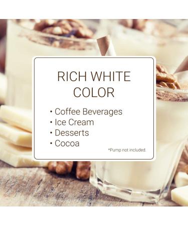 Monin Gourmet White Chocolate Sauce - Creamy, Buttery, Gluten-Free & Non-GMO | Ideal for Desserts, Coffee & Snacks | 64 Fl Oz - Buy Online on GoSupps.com