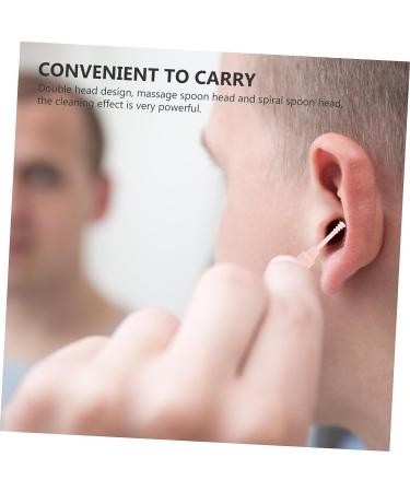 Double-Headed Spiral Ear Wax Removal Tools - 4 Pcs Set for Household Cleaner - Random Color - 10x0.8x0.8cm - Buy Online on GoSupps.com