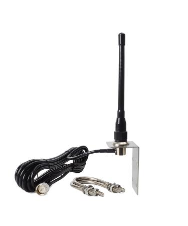 HYS VHF Marine Antenna Low-Profile 156-163Mhz Antennas W/16.4ft(5m) RG58 Low Loss Premium Coaxial Cable with PL259