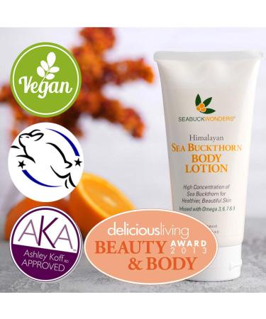 SeabuckWonders Organic Sea Buckthorn Body Lotion | Nourishing 6 FL OZ Moisturizer - Buy Online on GoSupps.com