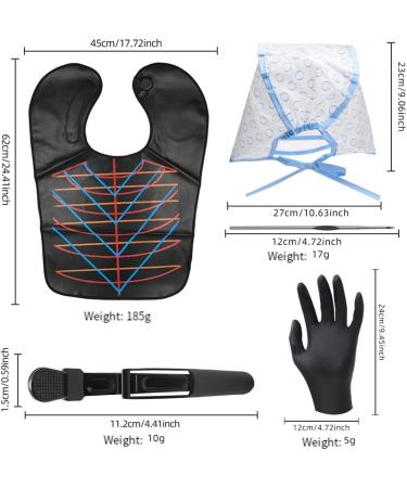 carrub 16 Pieces Hair Dye Coloring Kit- Hair Tinting Bowl Hair Agitator Dye Brush Ear Cover Hairpin Hair Coloring Cape - Buy Online on GoSupps.com