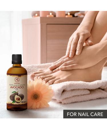 Pure Cold Pressed Avocado Oil 100ml - Intensive Care for Face Body & Hair - Glass Bottle - Nourishing Body Care Oil - Buy Online on GoSupps.com