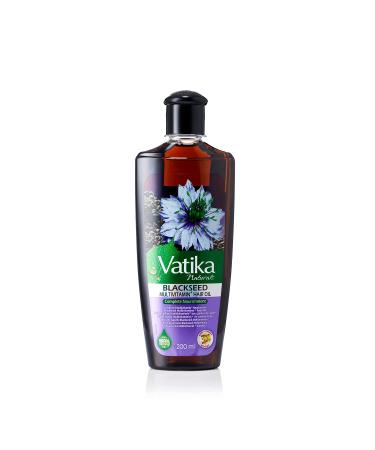 Dabur Vatika Ayurveda Herbal Black Seed Enriched Hair Oil for Complete Hair Care 200 ml / 6.76 fl oz)