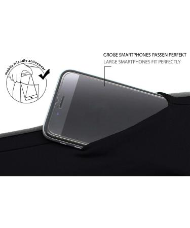 Formbelt Plus Sports Belly Bag with Zipper - Elastic Running Pocket for iPhone 8/Plus Samsung Galaxy S7/S10 - Travel Hip Bag - Black XXL - Buy Online on GoSupps.com