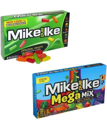 Mike And Ike Original Fruits & Mega Mix Theatre Box 141g - 02 Mixed Boxes - Buy Online on GoSupps.com