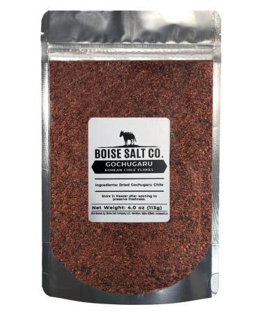 Boise Salt Co. Korean Gochugaru Chile Flakes  4 ounce Re-sealable Pouch