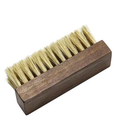 Shoe Brush Portable Shoe Shine Brush Shoe Brush Shoes Polish Polisher Shoe Care Wooden Handle with Bristles Brush Onecolor