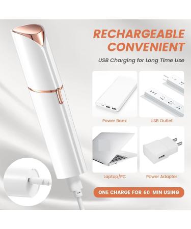 Facial Hair Remover Face Shavers for Women Rechargeable Face Hair Remover Painless Ladies Shaver Electric Hair Removal for Upper Lips Peach Fuzz Body Bikini Hair - Buy Online on GoSupps.com