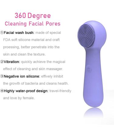 Silicone Cleansing Apparatus Electric Soft Silicone Cleansing Brush Waterproof Electric Face Cleansing Brush 3 Modes Deep Cleansing & Gentle Exfoliating for All Skin Types (Pink) - Buy Online on GoSupps.com