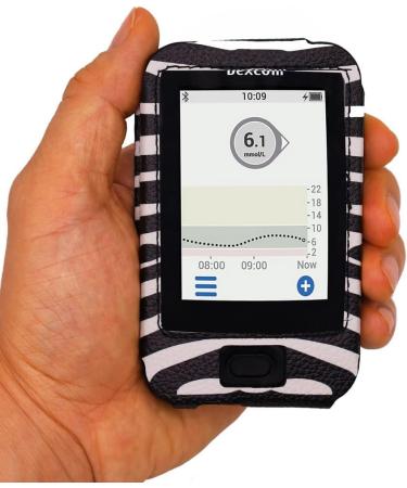 Dexcom G6 CGM Leather Case with Screen Protector, Carabiner & Lanyard - WBZEBRA - Buy Online on GoSupps.com