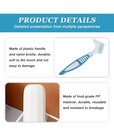 Portable Prosthesis Cleaning Brushes - 6 Pack Denture & Hard Prosthesis Double-Sided Cleaners with Carrying Bags for Artificial Teeth Care - Buy Online on GoSupps.com
