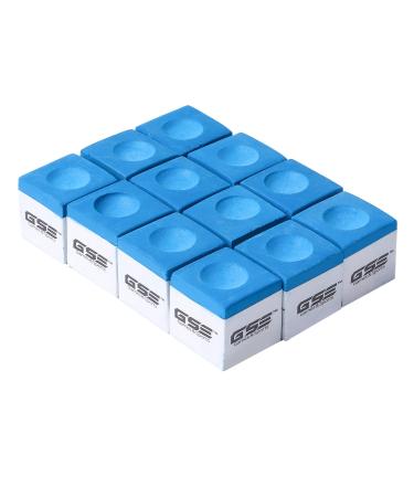 GSE Games & Sports Expert 12-Pack of Billiard/Pool Cue Chalks (6 Colors Available) Blue - Buy Online on GoSupps.com