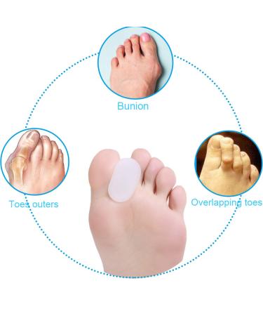 Toe Spacers 8 Pack - Bunion Corrector & Toe Separator for Overlapping Toes - Men & Women - Buy Online on GoSupps.com