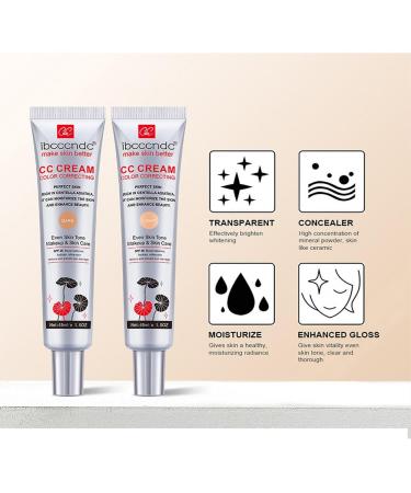 Color Changing CC Cream - 2 in 1 Skincare & Makeup Hydrating Color Correcting Foundation (1pc-#01) - Buy Internationally - Buy Online on GoSupps.com