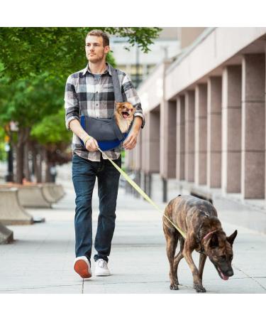 Glaitc Small Dog Portable Carrier - Breathable Travel Shoulder Bag for Pets Ideal for Dogs Cats & Puppies - Blue - Buy Online on GoSupps.com