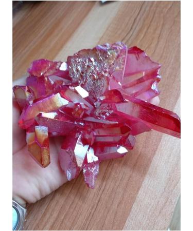 Natural Crystal Rough BEGISA Crystal 445g Light Red Quartz Crystal Titanium Bismuth Silicon Cluster Rainbows Natural Stones and Minerals Crystals - Buy Online on GoSupps.com