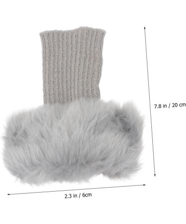 Buy Besportble 2 Pair Fur Boot Covers for Women | Warm Ankle Boot Cuffs & Leg Gums for Winter - Buy Online on GoSupps.com
